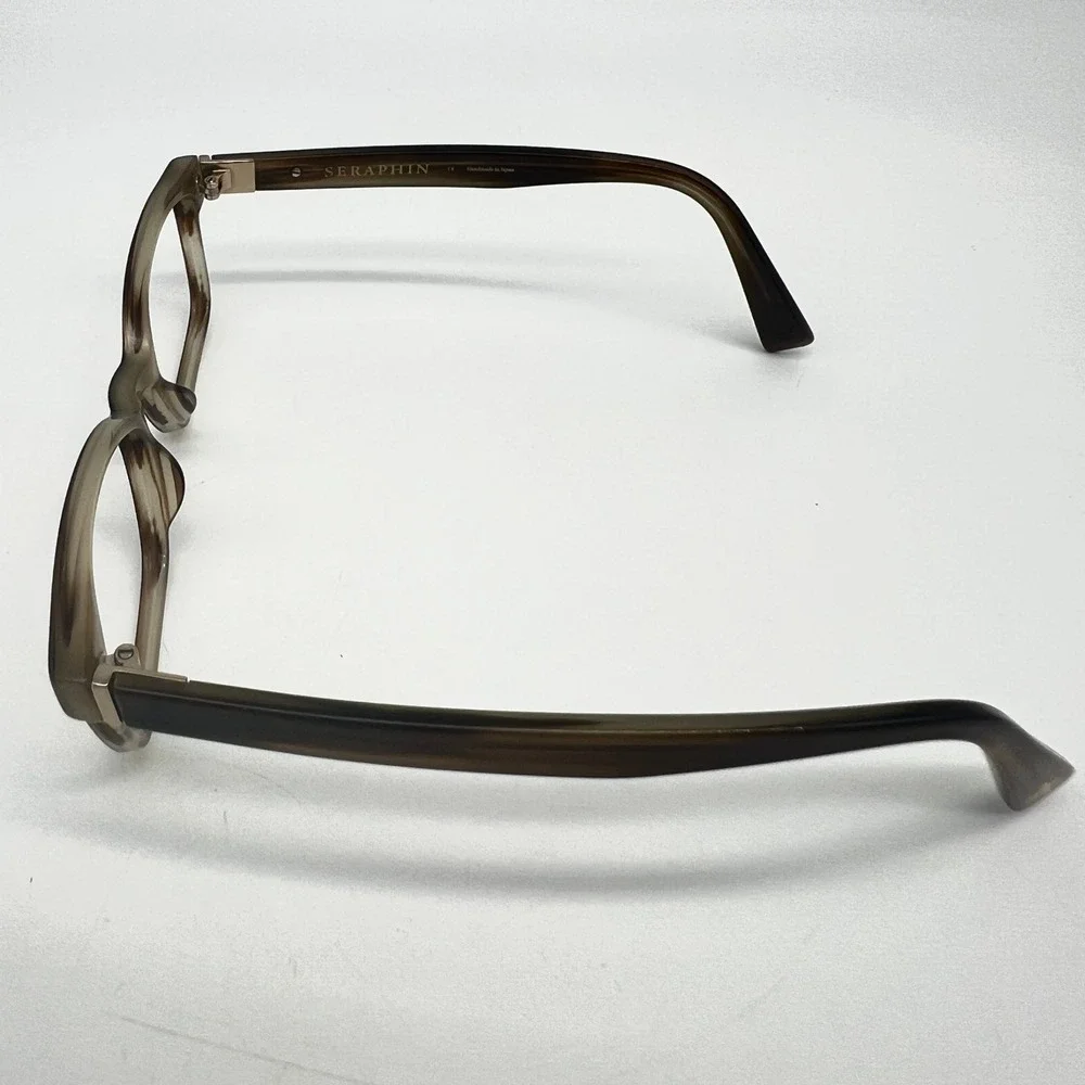 Seraphin Eyeglasses Brown Striated Handmade In Japan Women Eyewear Frames Only